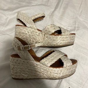 Braided Platform Wedge Sandals